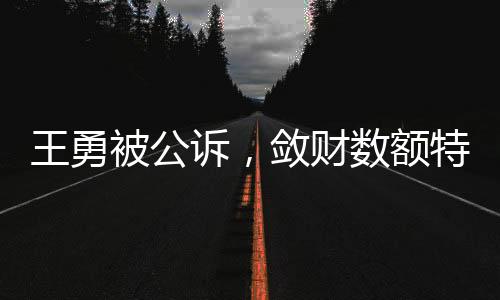 王勇被公訴，斂財(cái)數(shù)額特別巨大深度報(bào)道