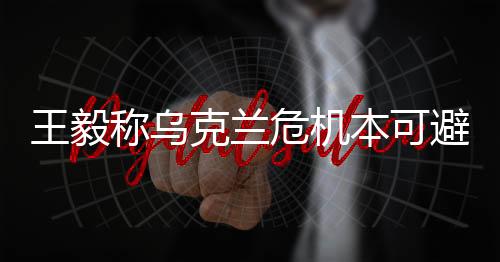 王毅稱烏克蘭危機本可避免，深度分析與展望