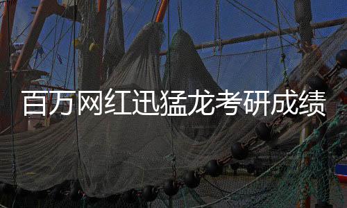 百萬網(wǎng)紅迅猛龍考研成績出爐，223分的勵(lì)志故事