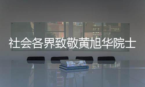 社會各界致敬黃旭華院士，一生奉獻，永載史冊