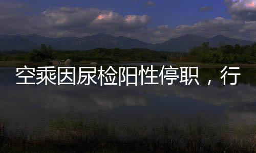 空乘因尿檢陽性停職，行業(yè)監(jiān)管的警示