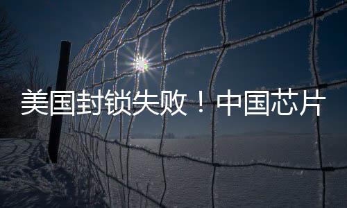 美國(guó)封鎖失??！中國(guó)芯片出口連續(xù)14個(gè)月增長(zhǎng)：無懼圍堵