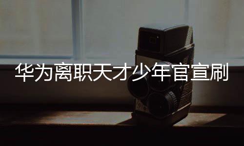 華為離職天才少年官宣刷屏，一段引人深思的科技人才故事