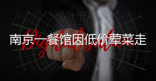 南京一餐館因低價葷菜走紅，葷菜最低僅需5元