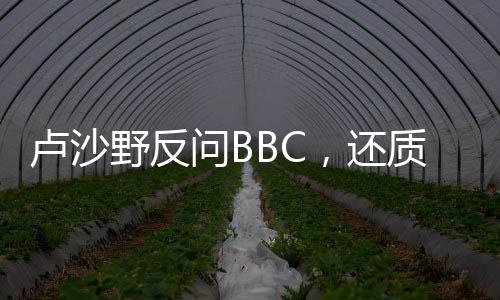 盧沙野反問(wèn)BBC，還質(zhì)疑中國(guó)偏袒俄羅斯嗎？