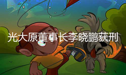 光大原董事長(zhǎng)李曉鵬獲刑15年，金融巨頭的覆墜之路