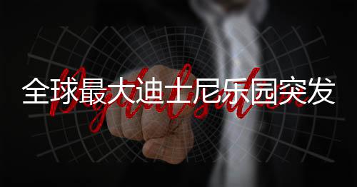 全球最大迪士尼樂(lè)園突發(fā)火災(zāi)，緊急救援與后續(xù)關(guān)注