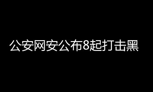 公安網(wǎng)安公布8起打擊黑客犯罪案例，捍衛(wèi)網(wǎng)絡(luò)安全，守護(hù)數(shù)字家園