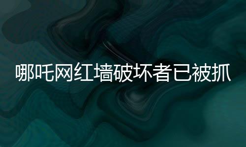 哪吒網(wǎng)紅墻破壞者已被抓獲，事件的來(lái)龍去脈
