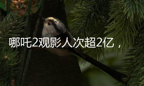 哪吒2觀影人次超2億，刷新票房紀錄，成為暑期檔熱門話題