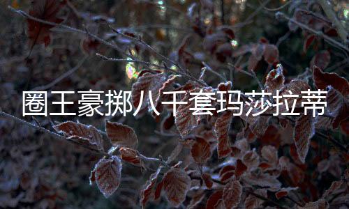 圈王豪擲八千套瑪莎拉蒂拉，手臂牽動熱議焦點(diǎn)