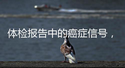 體檢報告中的癌癥信號，關鍵詞解讀與注意事項