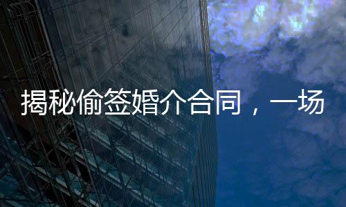 揭秘偷簽婚介合同，一場愛情的欺詐游戲背后的故事