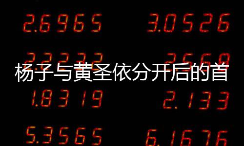 楊子與黃圣依分開后的首次同框，時(shí)間的交錯(cuò)與命運(yùn)的交集