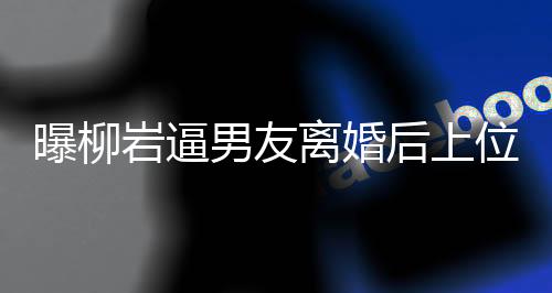 曝柳巖逼男友離婚后上位，真相與謠言的較量