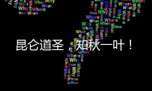 昆侖道圣，知秋一葉！