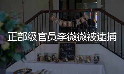 正部級(jí)官員李微微被逮捕，揭秘事件內(nèi)幕與后續(xù)發(fā)展