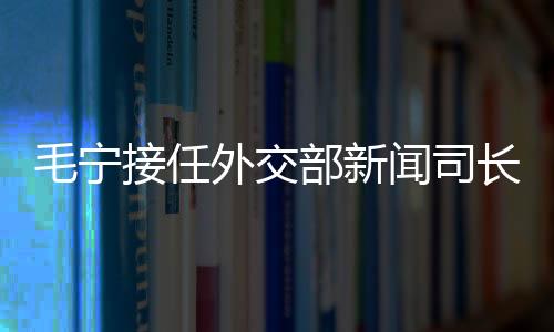 毛寧接任外交部新聞司長，展望未來攜使命赴新的征程