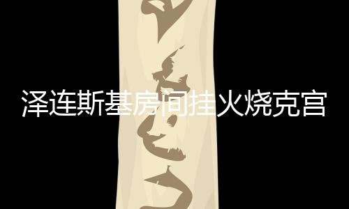 澤連斯基房間掛火燒克宮畫作，政治與藝術(shù)間的微妙關(guān)聯(lián)