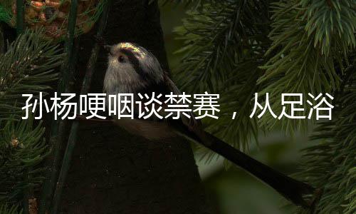 孫楊哽咽談禁賽，從足浴店找按摩師引發(fā)的思考