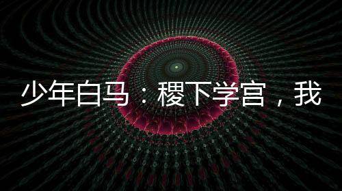 少年白馬：稷下學(xué)宮，我以琴入道