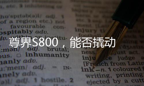 尊界S800，能否撬動百萬豪華轎車市場？