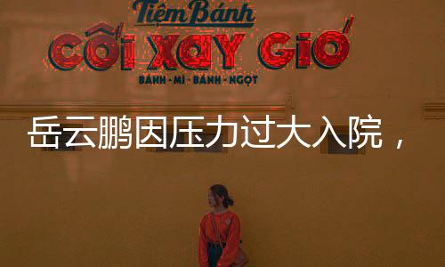 岳云鵬因壓力過大入院，事業(yè)壓力與生活困擾成為熱議話題