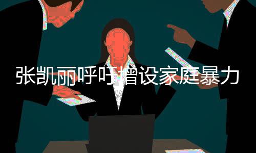 張凱麗呼吁增設(shè)家庭暴力罪，捍衛(wèi)家庭和諧，守護社會安寧