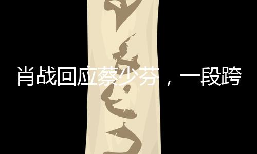 肖戰(zhàn)回應(yīng)蔡少芬，一段跨越星空的互動之旅