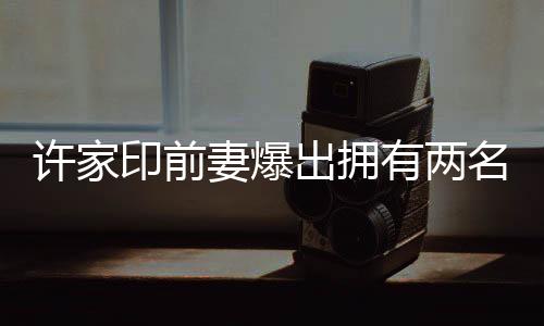 許家印前妻爆出擁有兩名未成年子女，引發(fā)社會(huì)關(guān)注