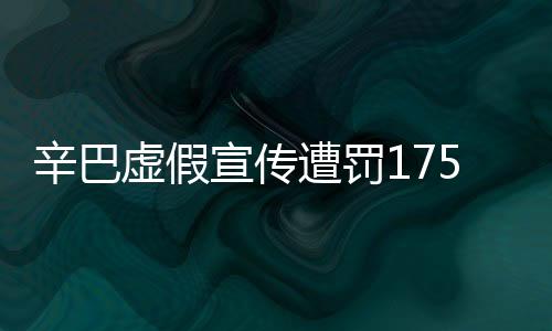 辛巴虛假宣傳遭罰175萬，行業(yè)監(jiān)管下的警示案例