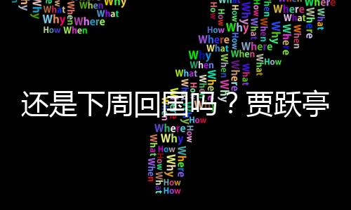 還是下周回國嗎？賈躍亭國內(nèi)被執(zhí)行超13.87億元