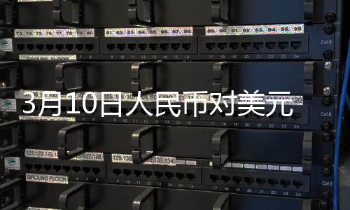 3月10日人民幣對(duì)美元中間價(jià)報(bào)7.1733元 下調(diào)28個(gè)基點(diǎn)